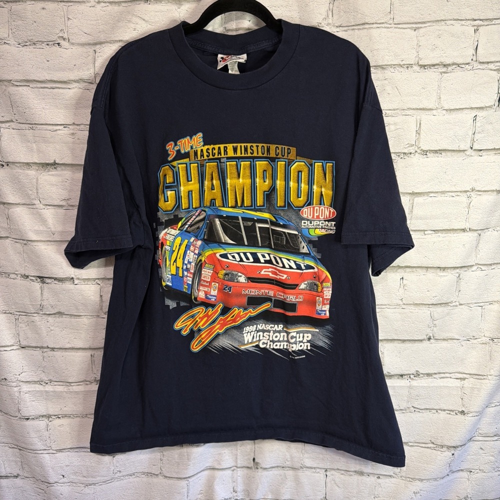 VTG‎ Nascar Graphic Tee Shirt Mens XL Jeff Gordon Winston Cup Chase Authentic
